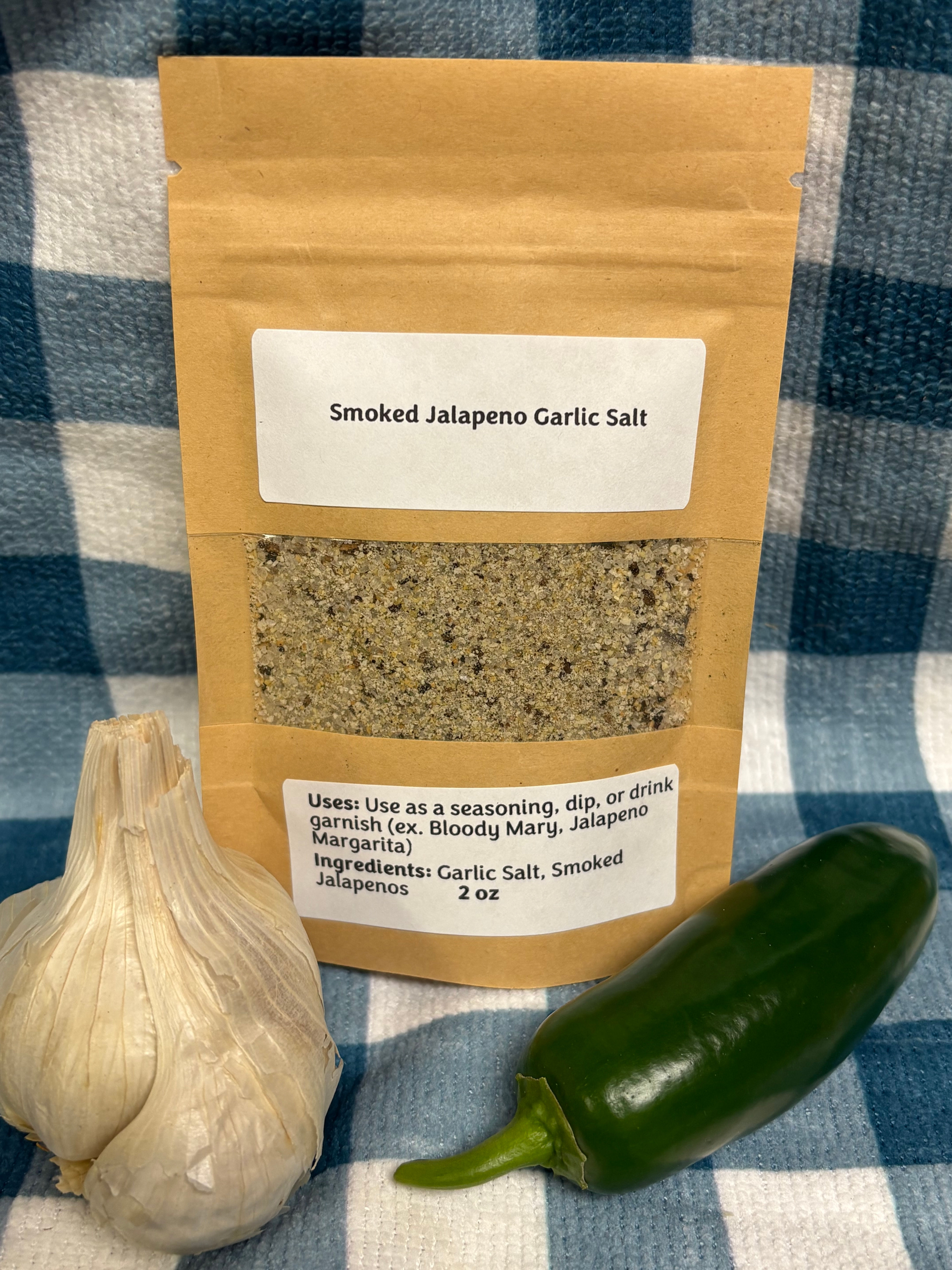Smoked Jalapeno Garlic Salt