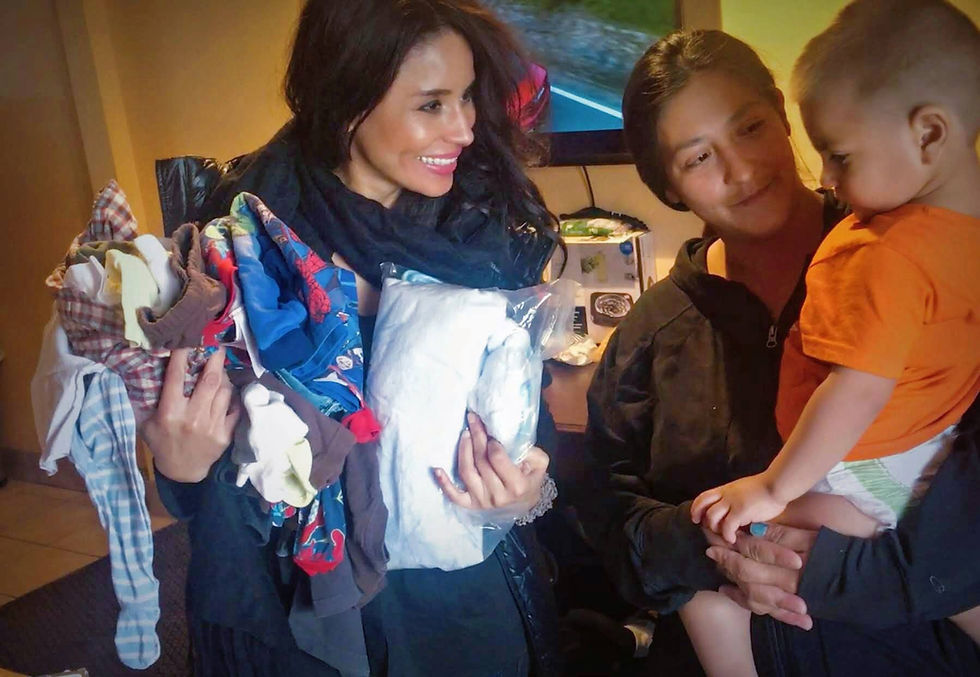 Adopt A Letter to Santa- surprise visit with Kimberly Moore