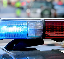 警察車のライト