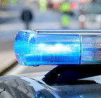 Luces del coche policía