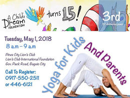 First of May! First yoga for kids and parents!