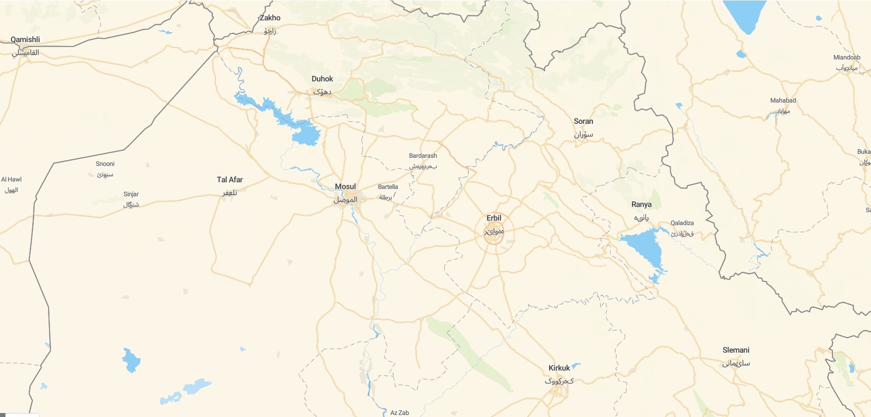Detailed map of the region, including cities and geographic features.
