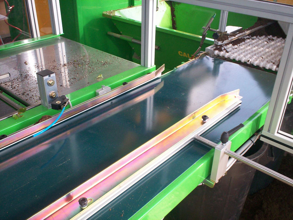 Thumbnail: Close up of Calzavara TP transplanter machine bench