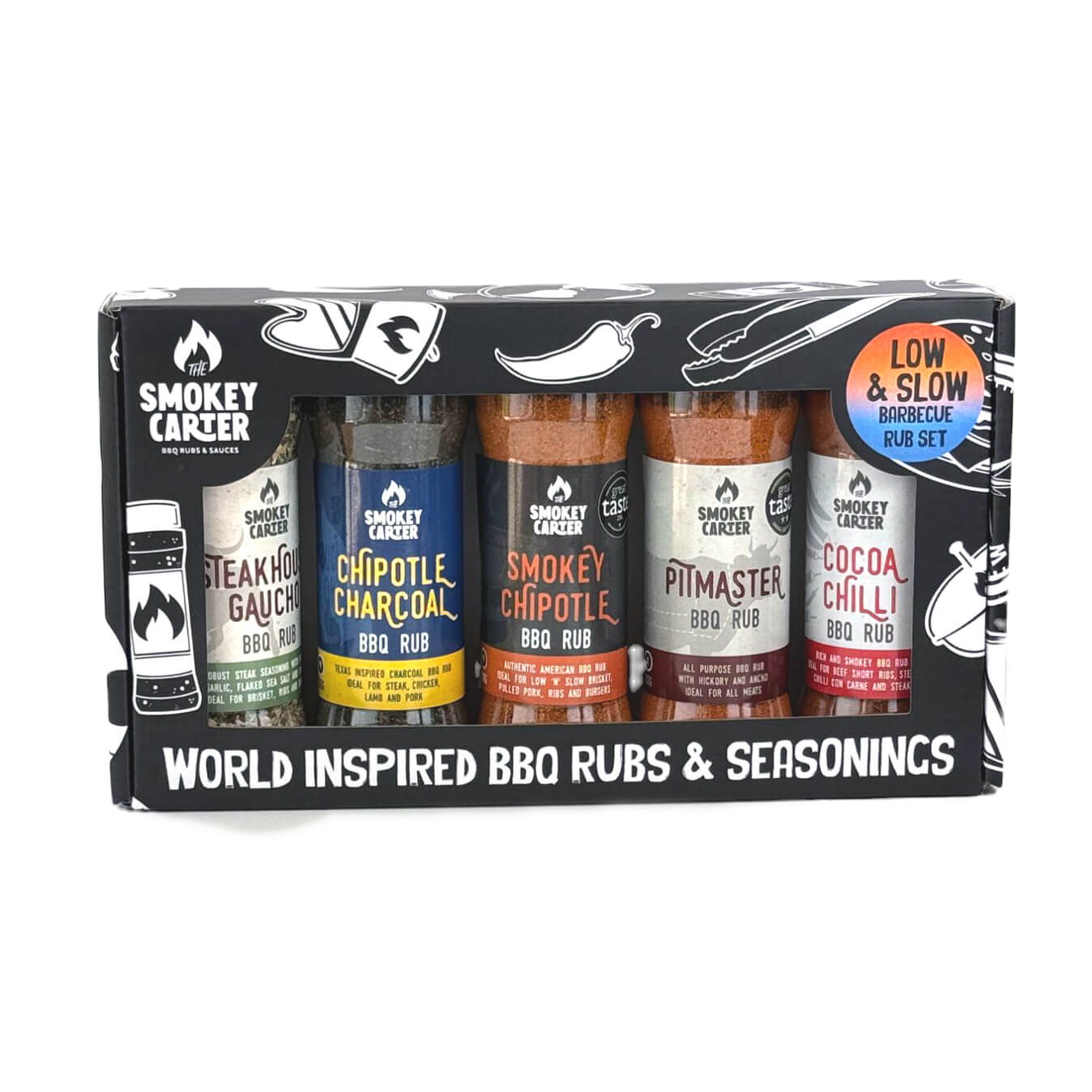 Smokey Carter Low & Slow Barbecue Rub Seasoning Set
