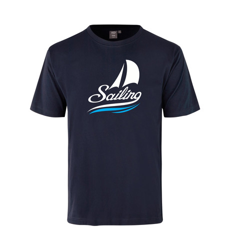 T-shirt Star Sailing Homme Blanc - 100% Coton, Motif Bateau à Voile, Toutes Tailles, Neuf Sans étiquettes
