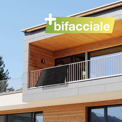 Pannello fotovoltaico da balcone bifacciale