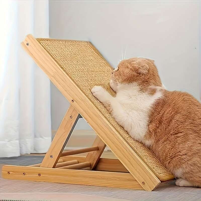 Thumbnail: Durable Hemp and Sisal Rope Scratching Board for Cats and Rabbits