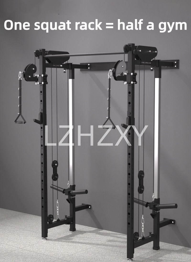 Thumbnail: Foldable Wall-Mounted Squat Rack Comprehensive Trainer