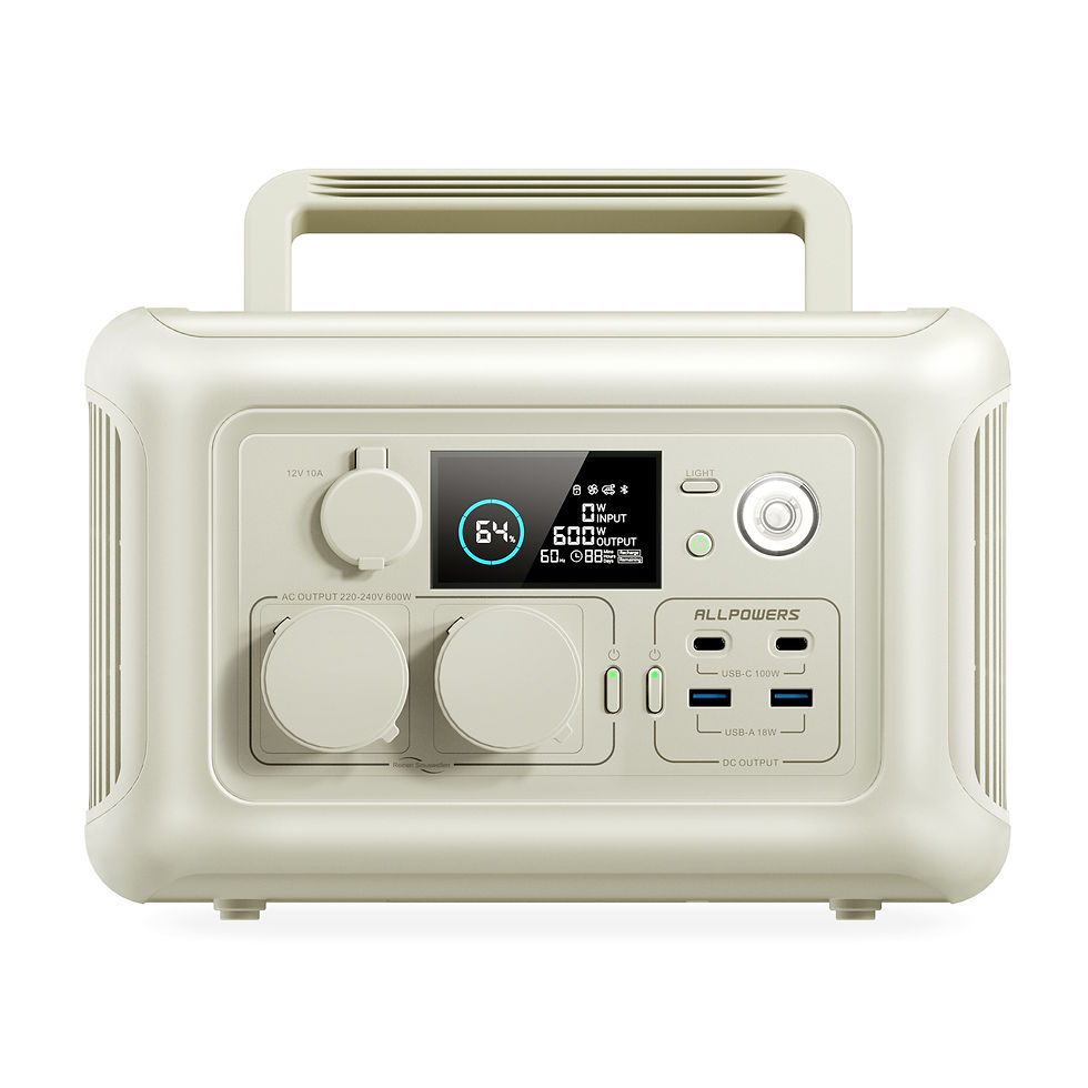 Thumbnail: ALLPOWERS R600 Portable Power Station 600W 299Wh LiFePO4 Solar Generator