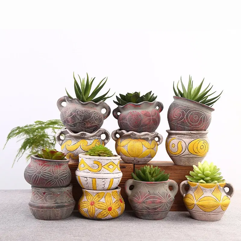 Thumbnail: Ceramic Succulent Garden Pot with Drainage