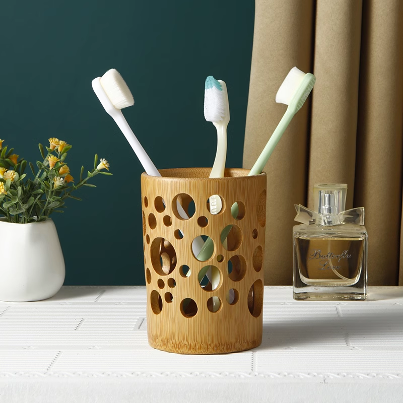 Thumbnail: Eco-Friendly Bamboo Toothbrush Holder and Organiser