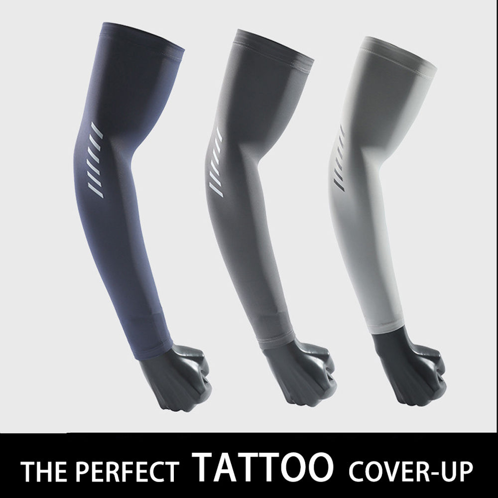 Men's UV Protection Ice Silk Cycling Arm Sleeves