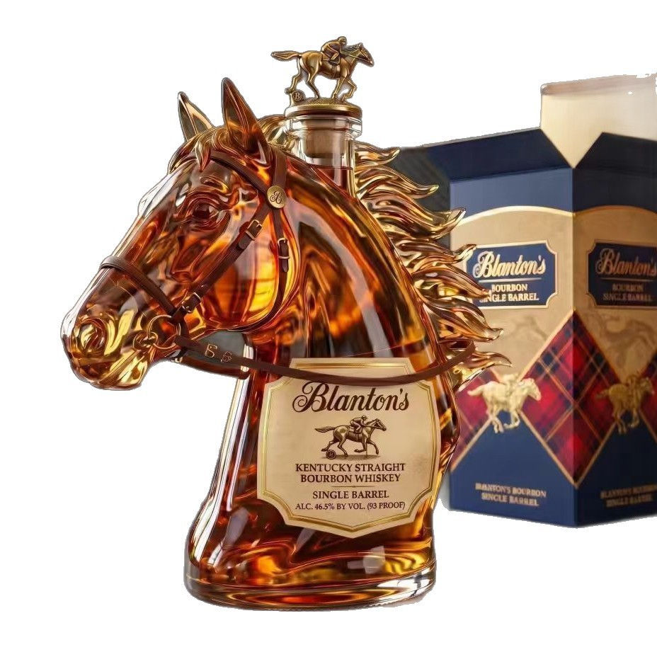Thumbnail: Horse Head Shaped Glass Whiskey Decanter