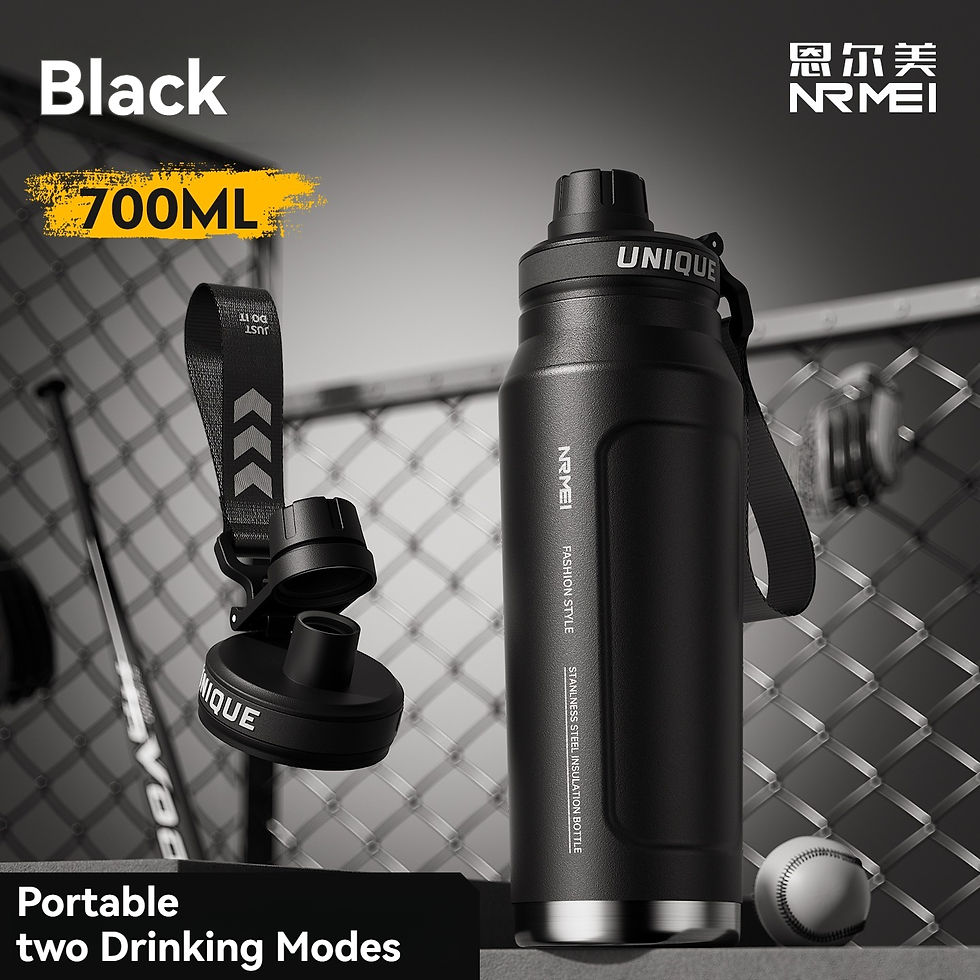 Thumbnail: 1L Insulated Stainless Steel Water Bottle and Tumbler