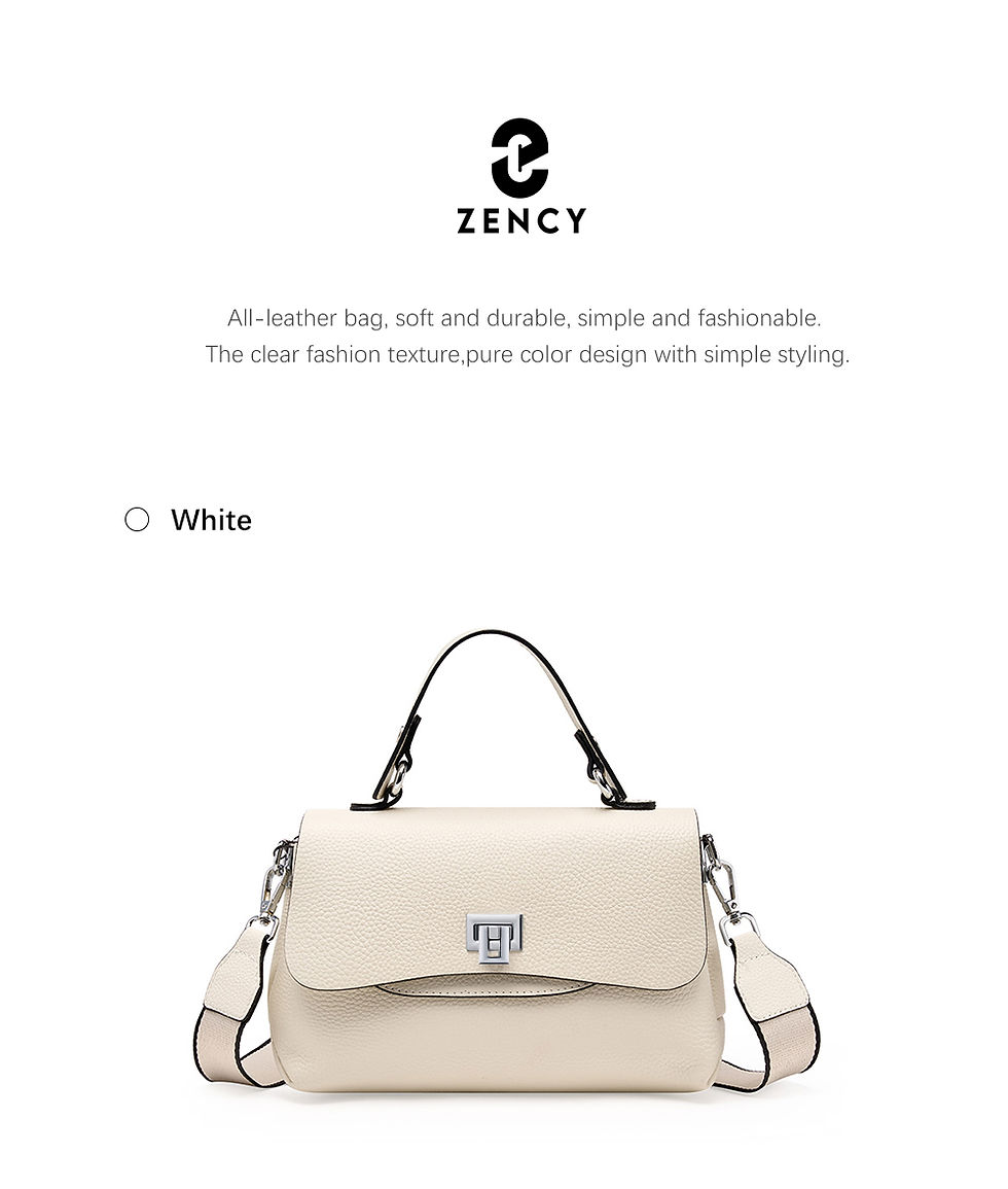 Thumbnail: Zency Genuine Leather Envelope Top-Handle Bag