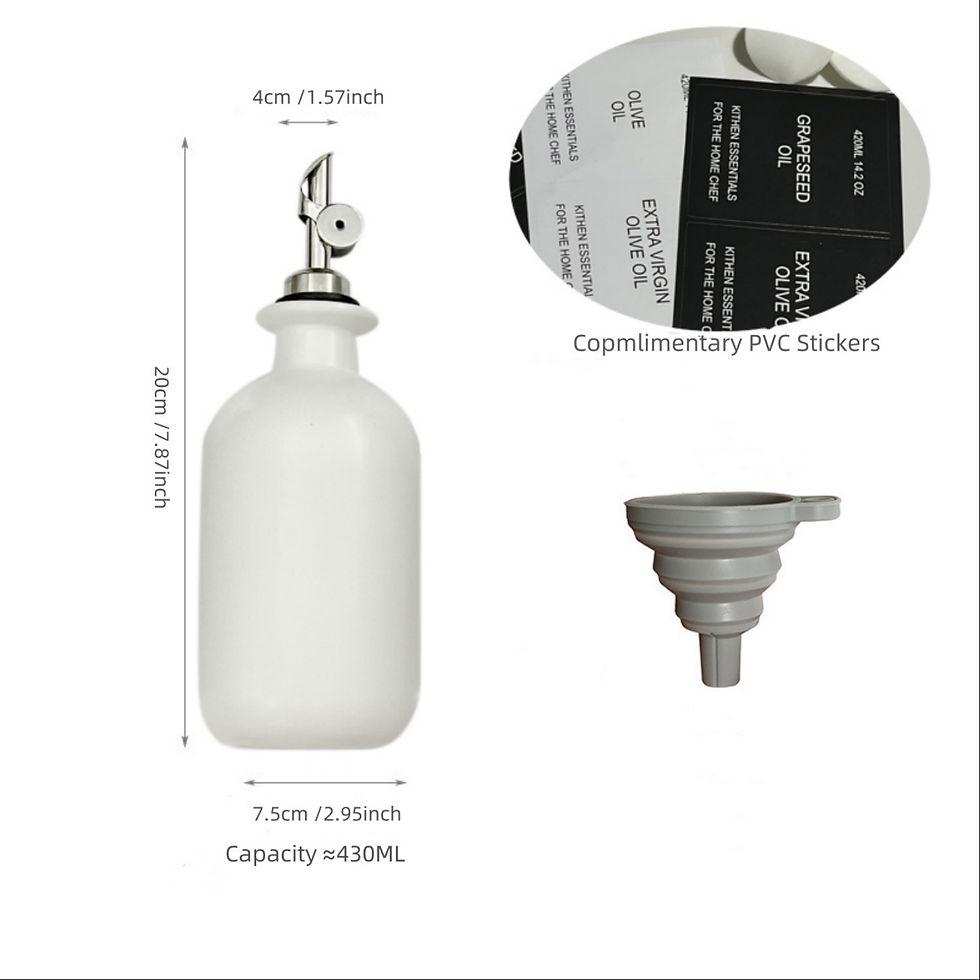Thumbnail: Ceramic Automatic Opening Soy Sauce and Oil Dispenser Bottle