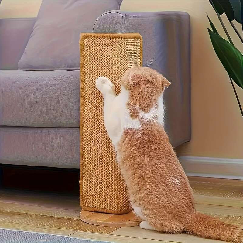 Thumbnail: Durable Hemp and Sisal Rope Scratching Board for Cats and Rabbits