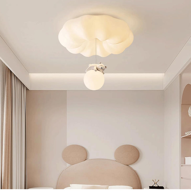 Thumbnail: Cream Style 3-Colour LED Ceiling Light for Bedrooms