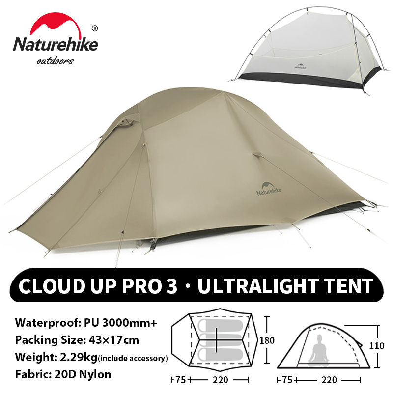 Thumbnail: Naturehike Cloud Up Waterproof Two Person Trekking Tent