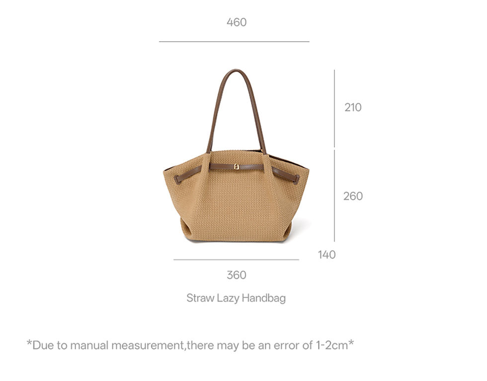 Thumbnail: La Festin Woven Cotton Shoulder Tote Bag