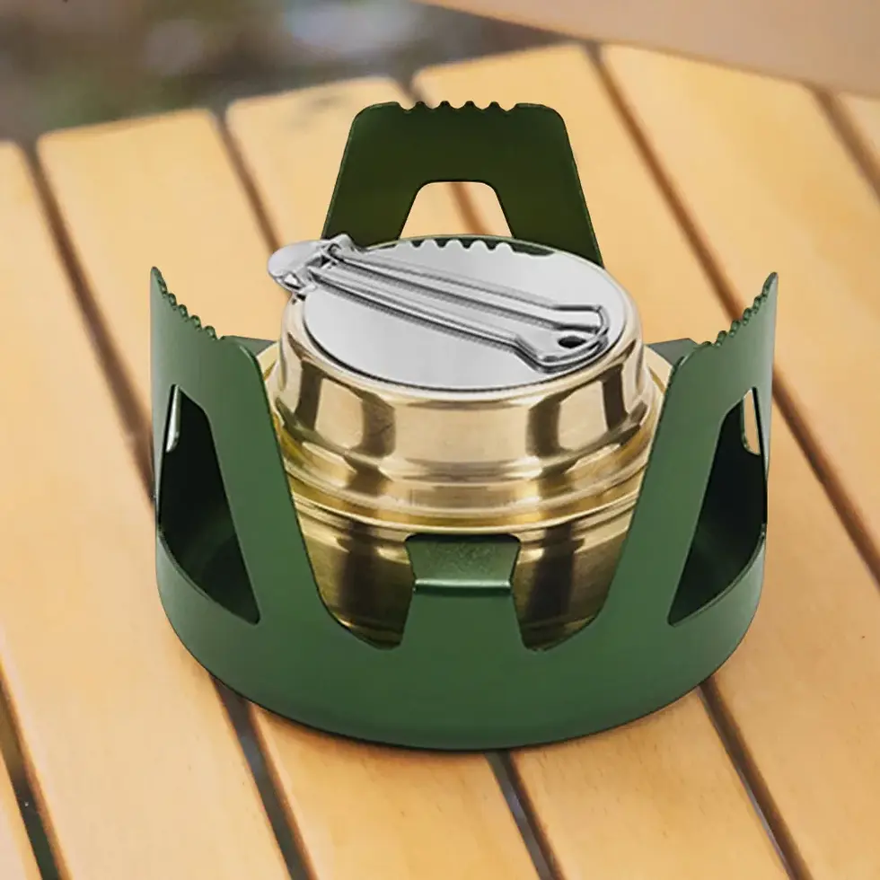 Thumbnail: Portable Mini Alcohol Stove Burner with Adjustable Firepower