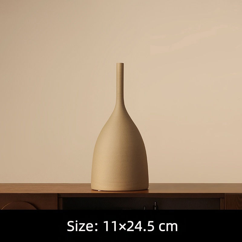 Thumbnail: Nordic Minimalist Morandi Brushed Ceramic Vase