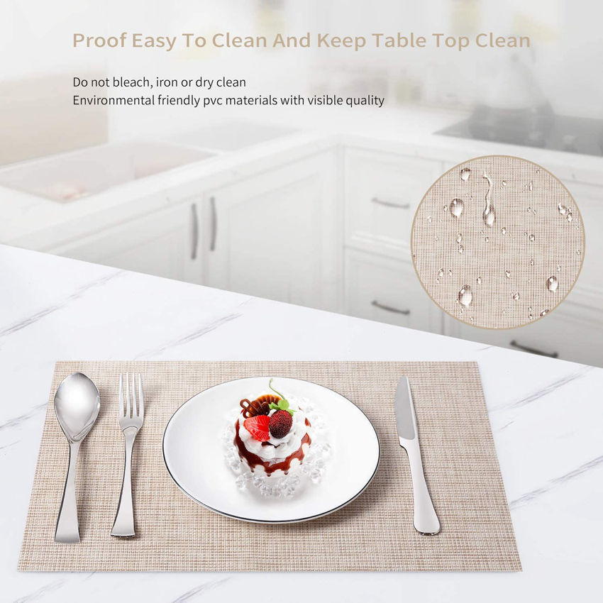 Thumbnail: Bamboo Weaving Table Placemats and Coasters Set