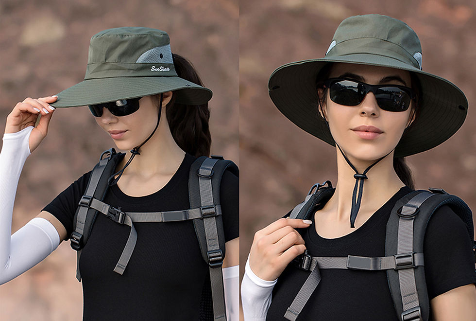 Thumbnail: Breathable Polyester Summer Outdoor Sun Hat