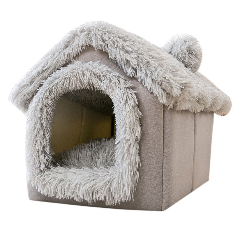 Thumbnail: Indoor Soft Comfortable Puppy House and Removable Dog Bed
