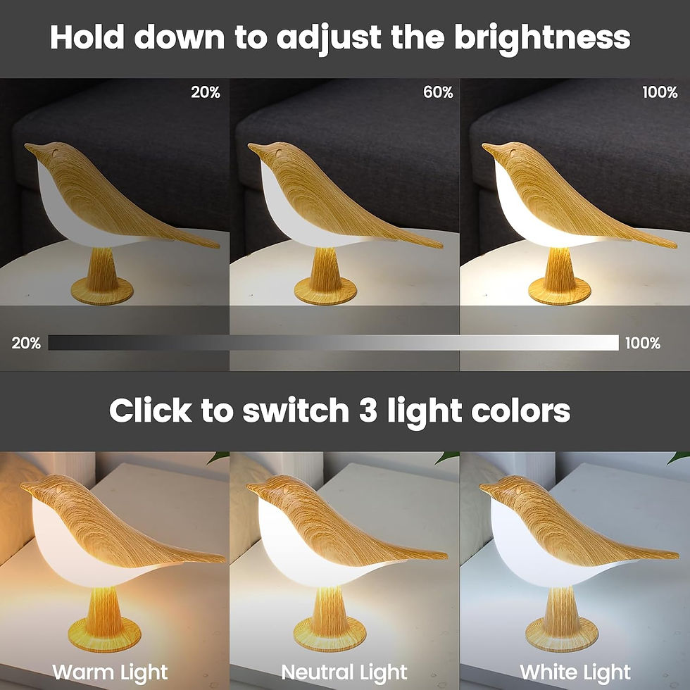 Thumbnail: Art Deco LED Touch-Control Bird Lamp