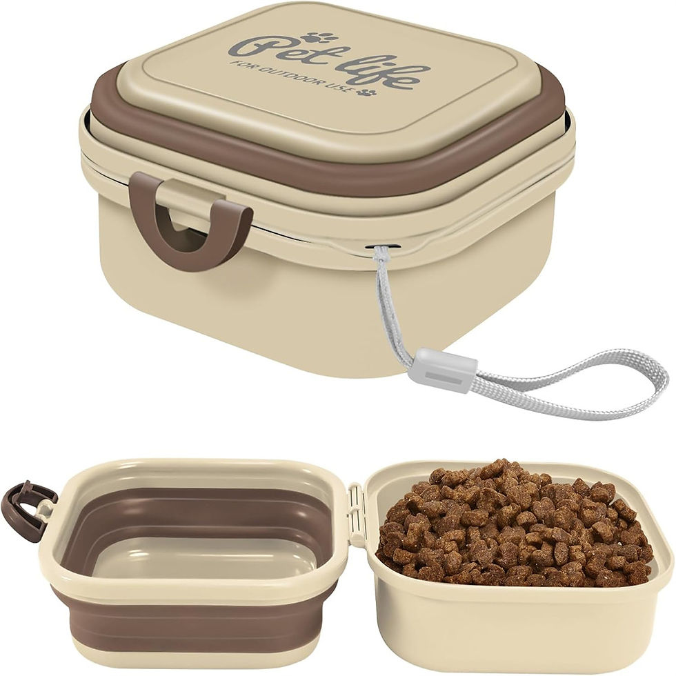 Thumbnail: Portable 2-in-1 Travel Dog Bowl and Feeder