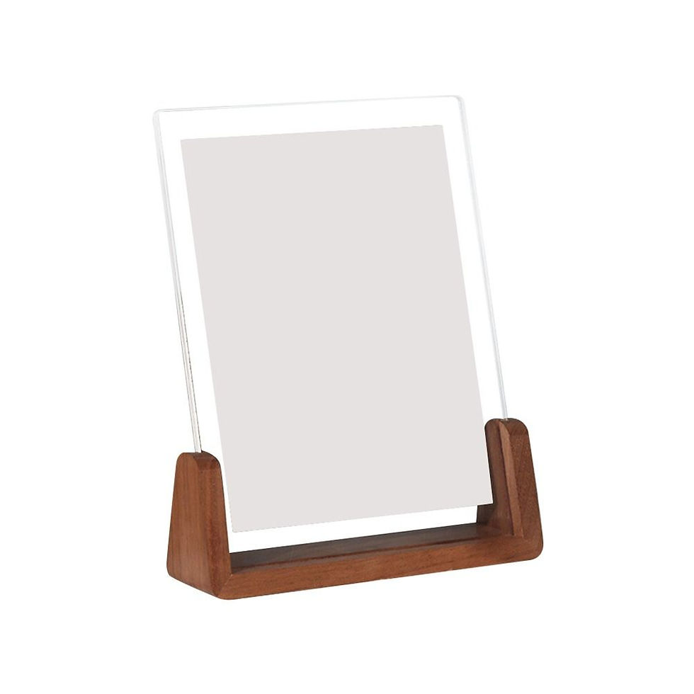 Thumbnail: Wooden Desktop Photo Frame with Transparent U-Shape Acrylic