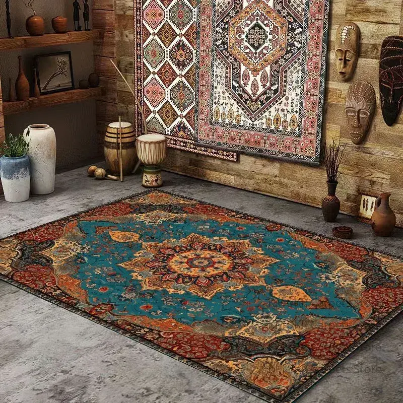Thumbnail: Persian American Retro Ethnic Style Large Area Living Room Carpet