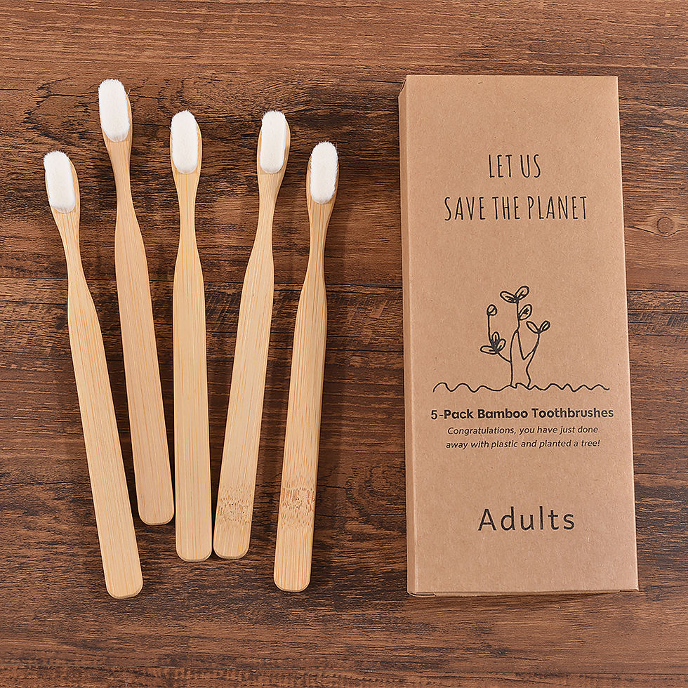 Thumbnail: 5-Pack Ultra Fine Soft Bamboo Toothbrushes