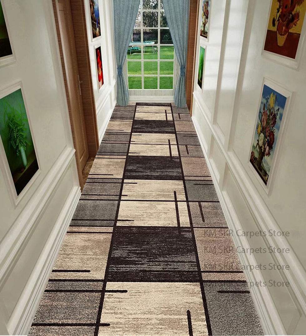 Thumbnail: Geometric Long Hallway Corridor Runner Rug