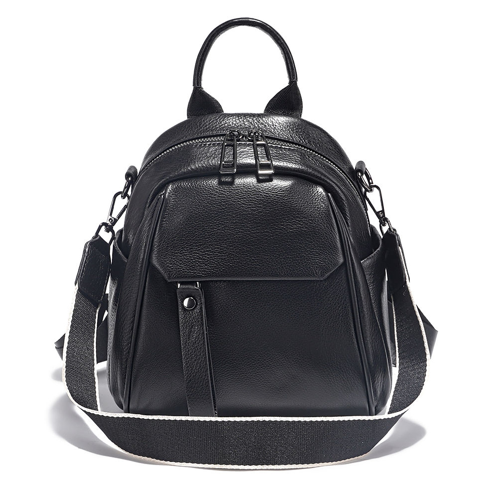 Thumbnail: Zency Small Soft Genuine Leather Casual Backpack