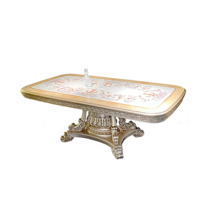 Thumbnail: Classic French Solid Wood 6-Seater Dining Table