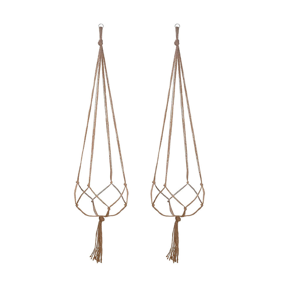 Thumbnail: Hanging Rattan Flowerpot and Plant Basket