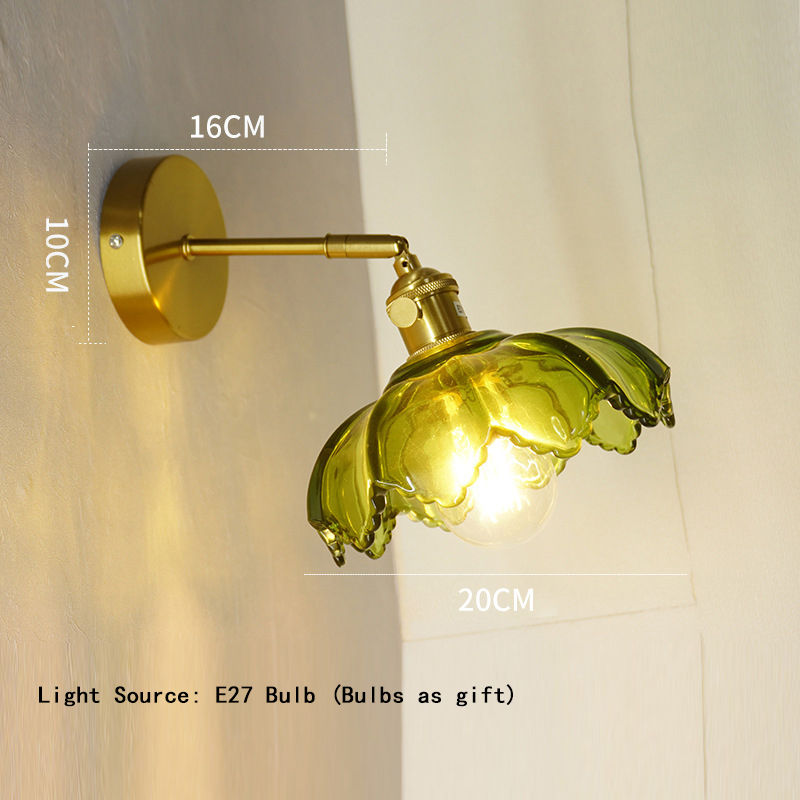 Thumbnail: Italian Vintage Gradient Green Glass Crystal Pendant Chandelier