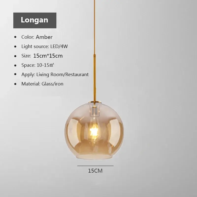 Thumbnail: Nordic Glass Pendant Light