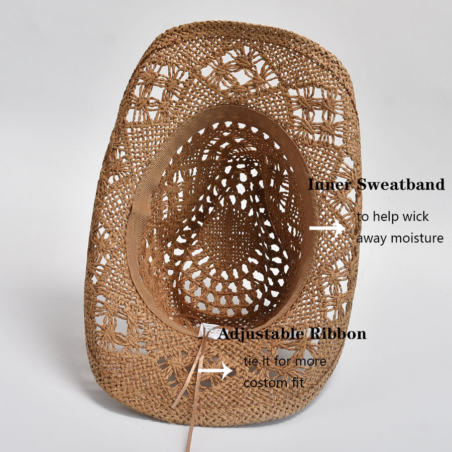 Thumbnail: Women's Hand-Woven Straw Sun Hat with Shell Detail