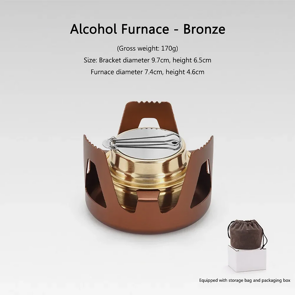 Thumbnail: Portable Mini Alcohol Stove Burner with Adjustable Firepower