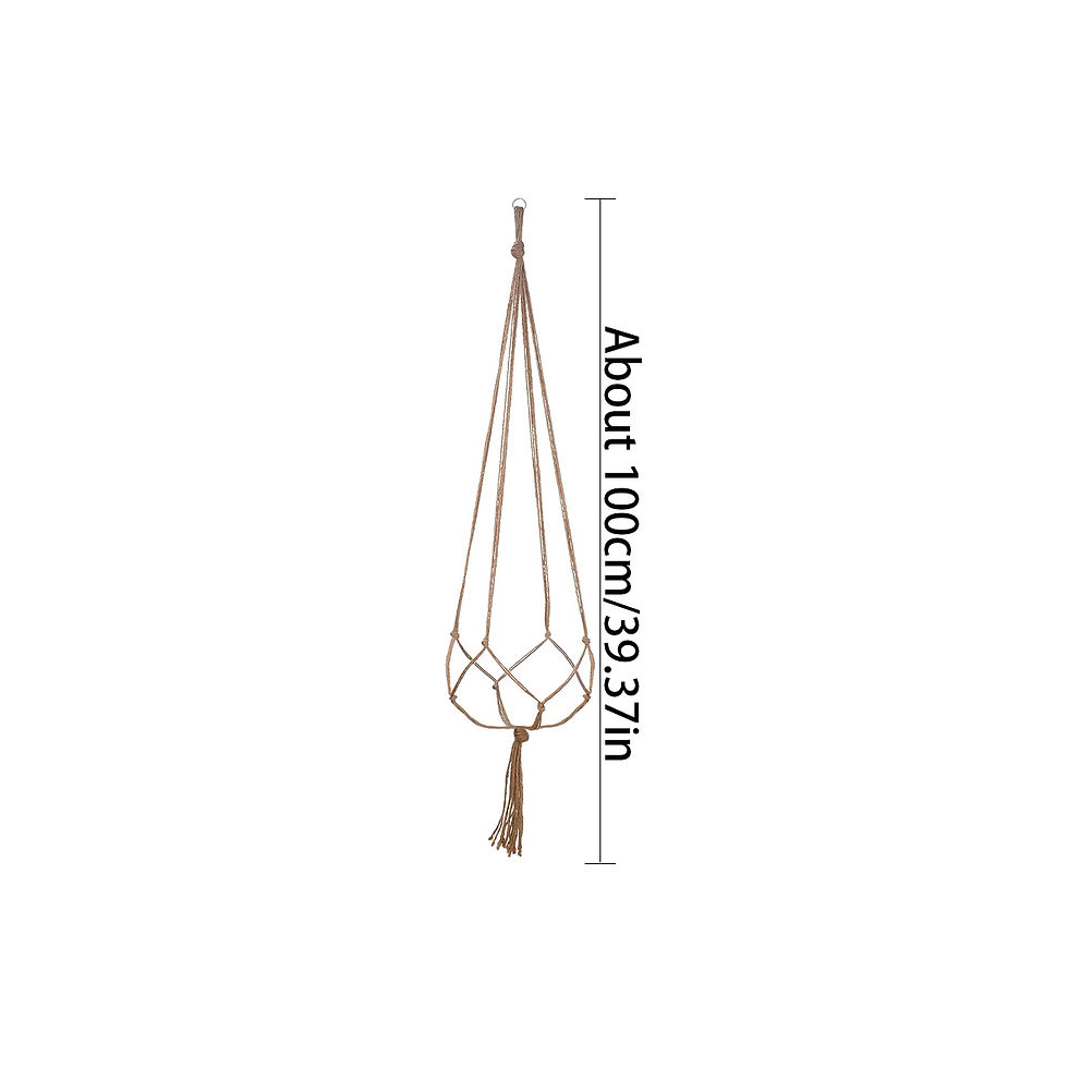 Thumbnail: Hanging Rattan Flowerpot and Plant Basket