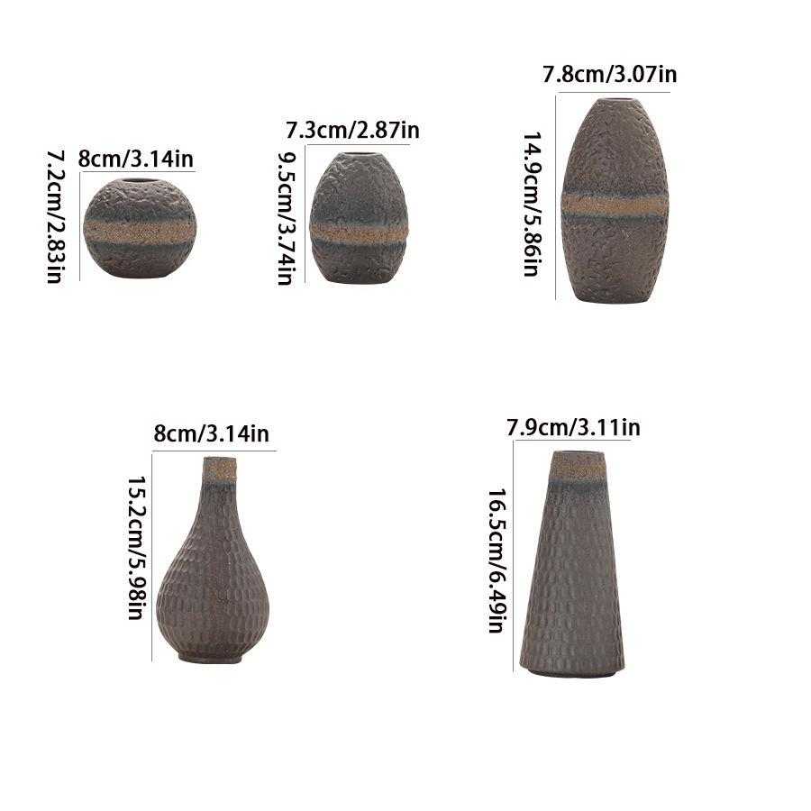 Thumbnail: Vintage Coarse Pottery Small Vase