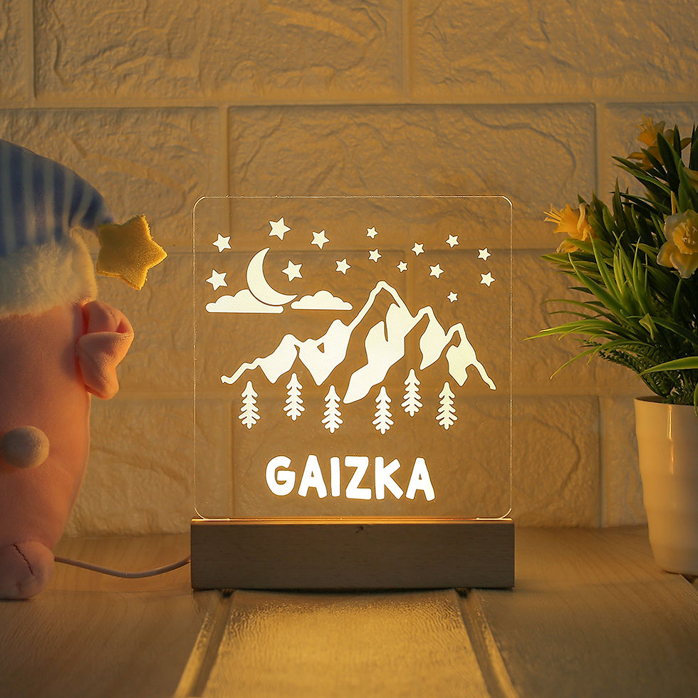 Thumbnail: Personalised 3D USB Crystal Night Light