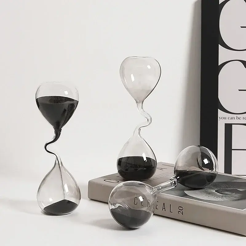 Minimalist Glass Hourglass Sand Timer