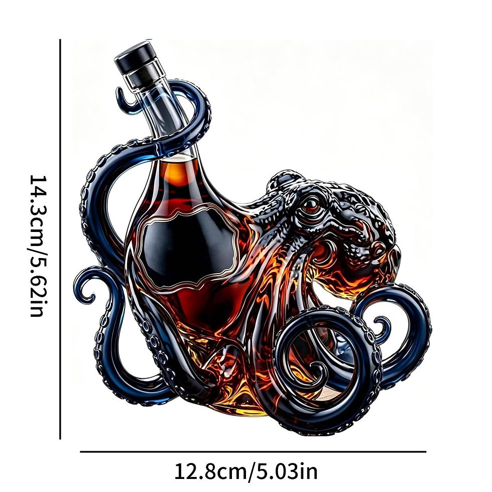 Thumbnail: Artistic Octopus Shaped Glass Decanter 350ml