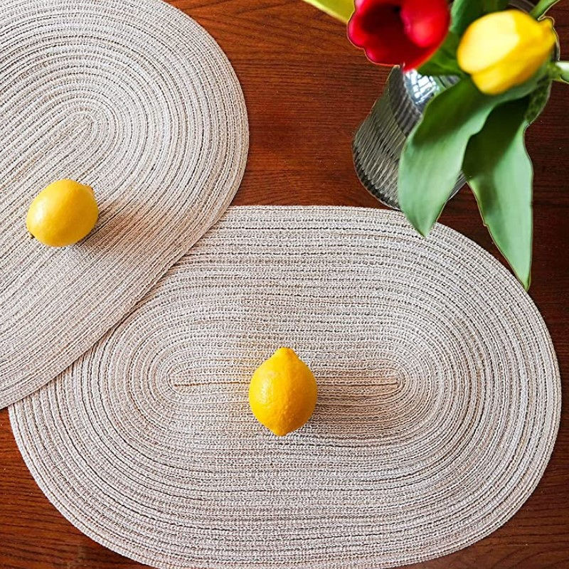 Thumbnail: Oval Braided Table Placemats