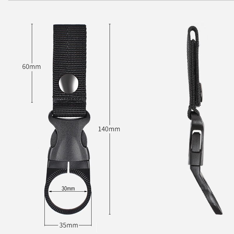 Thumbnail: Nylon Webbing Buckle Carabiner Water Bottle Holder Clip