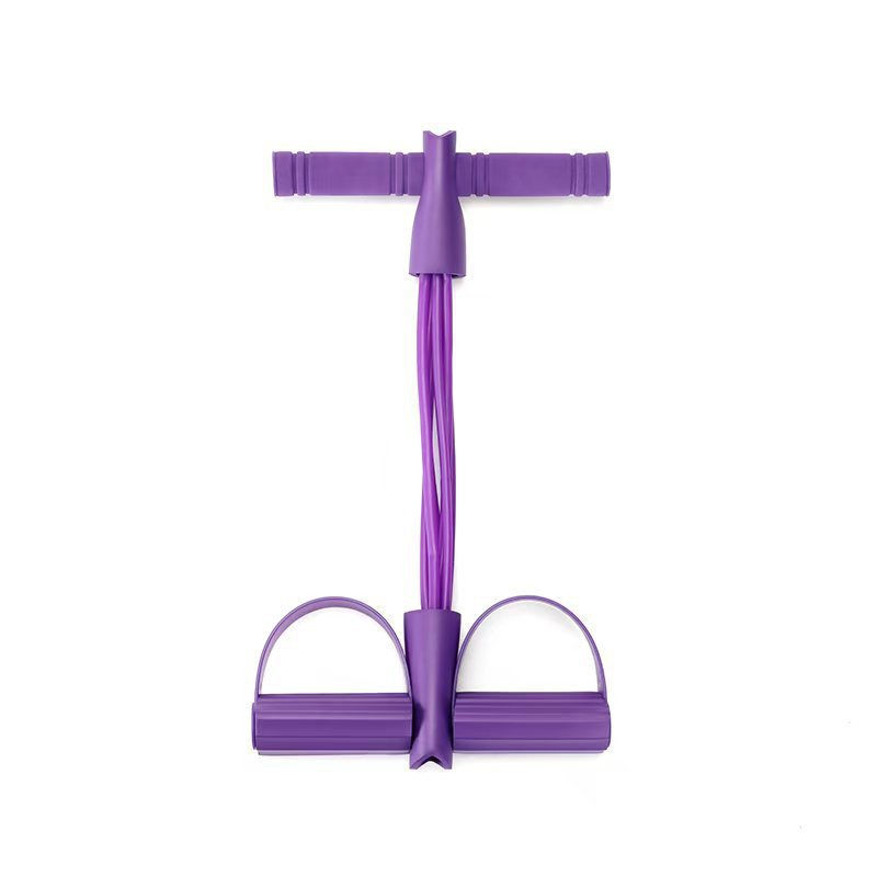 Thumbnail: 6-Pipe Elastic Yoga Resistance Band - Purple